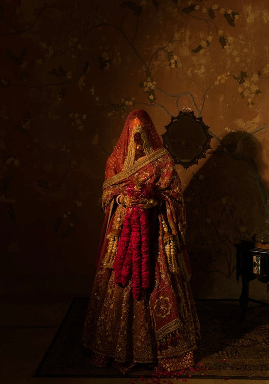 Mehroonisa with Double Dupatta
