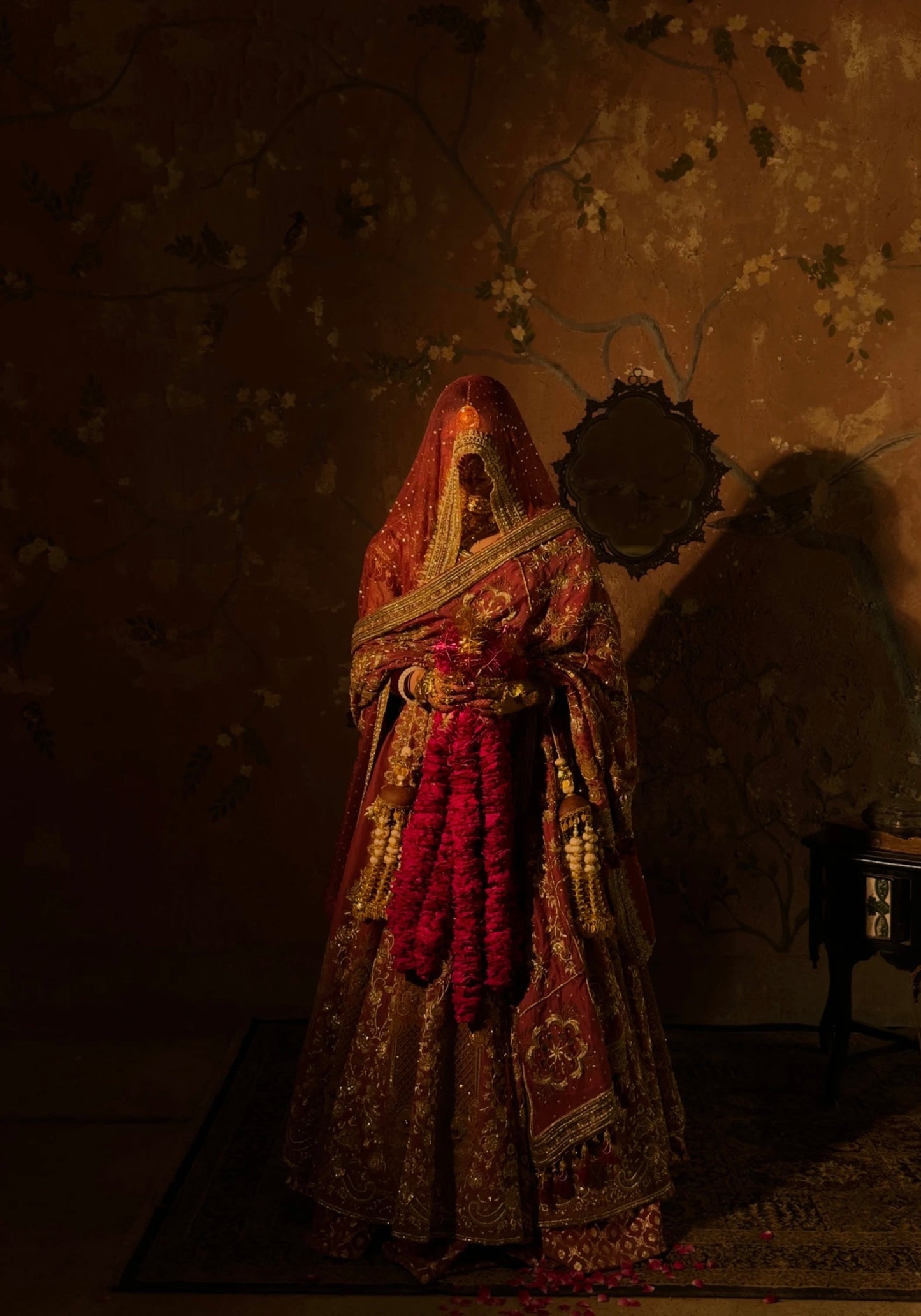 Mehroonisa with Double Dupatta